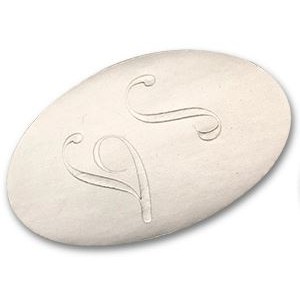 Oval Scallop Embossed Label (1 1/8"x2 1/8")