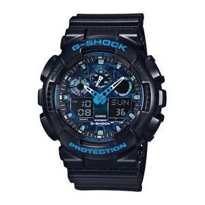 Casio® Men's Black/Cool Blue G-Shock Watch