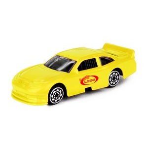 3"x1 1/4"x3/4" 1:64 Yellow Nascar® Style Die Cast Car (u)