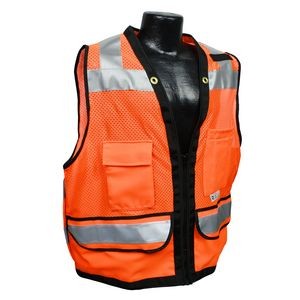 SV59-2 Type R Class 2 Heavy Duty Surveyor Orange Safety Vest