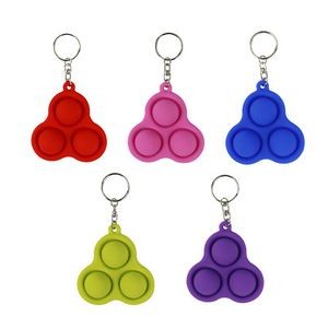 Fidget Simple Dimple Toy With Keychain