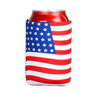 US Flag Can Cooler