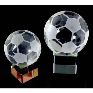 4" Soccer Award w/Clear Base