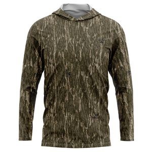 Mossy Oak® Men's 4.4 Oz. Polyester Interlock Hooded T-Shirt