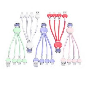 4-in-1 Keychain USB Charging Cable