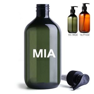 10oz-17oz Plastic press shampoo or hand sanitizer bottles
