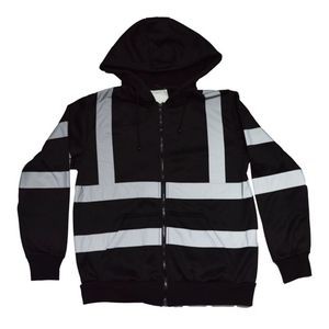 Visipro Reflective Safety Full-Zip Hoodie With Bands & Brace - 280g Fleece - Ansi 107-2020 Class 3