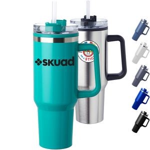 Premium 40 oz. Stainless Steel Hugo Travel Mugs