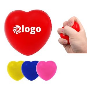 Custom PU Heart Stress Balls For Valentine's Day Heart Health MOQ 50pcs