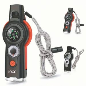 Outdoor 7-in-1 Multifunctional Emergency Survival Whistle
