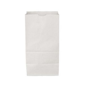 White Kraft 12# Paper SOS/ Grocery Bag (7.12"x4.5"x13.75")