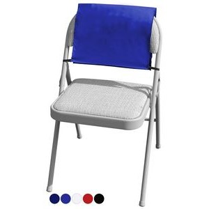 Flat Twill Reusable Fabric Chair Back Advertising Cover
