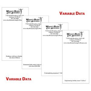 Economy/Black Imprint Variable Data Scratch Pad (4 1/4"x11")