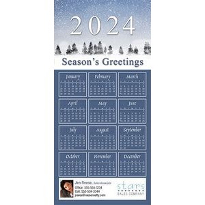 Full Color Z-Fold Calendar Greeting Cards w/Imprinted Envelopes (15"x7")