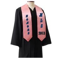 Custom 72" Graduation Sash - Pink