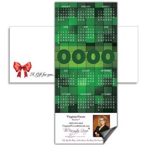 Magnetic Calendar with Envelope - Green