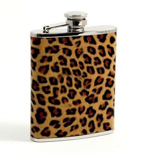 6 Oz. "Leopard" Pattern Flask