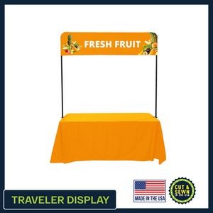 6' Traveler Tabletop 1/4 Banner Display Kit - Made in the USA