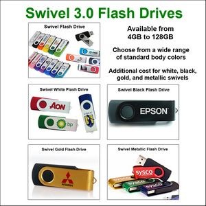 Swivel 3.0 Flash Drive - 128 GB Memory