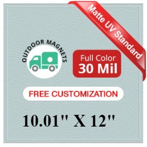 10.01 to 12 Square Inches Outdoor Magnets - 30 Mil