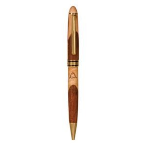 Wide Maple/Rosewood Pen