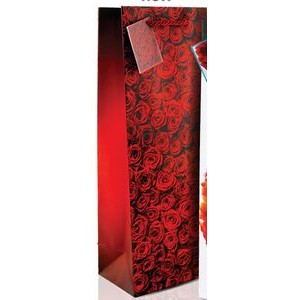 The Everyday Wine Bottle Gift Bag (Red Roses)