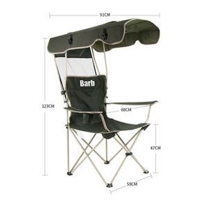Portable Folding Beach Chair With Canopy Umbrella