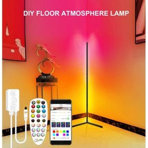 Led Floor Lamp,RGB Color Changing Mood Lighting Corner Lamp with Bluetooth App and Remote Control