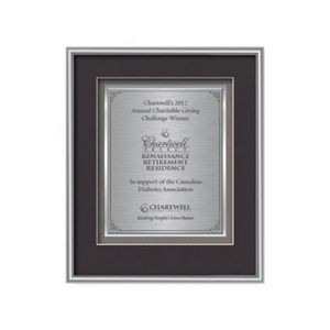 Fenestra Certificate TexEtch Vert - Silver 15¾"x19¼"