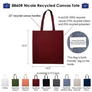 Nicole Recycled Canvas Tote