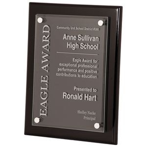 10.5" x 13" Acrylic and Black Finish Plaques