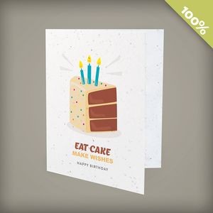 Eat Cake Plantable Corporate Birthday Cards