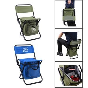 Portable Fishing Chair Seat with Cooler Bag