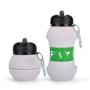 19oz Portable Silicone Collapsible Water Bottle