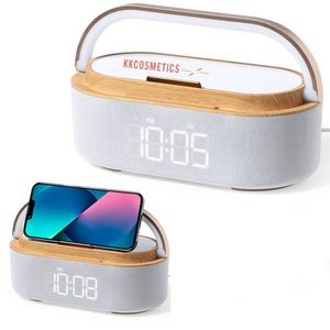 Portable 4 in 1 Bluetooth Speaker w/Wireless Charger