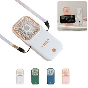 Portable Fan With Lanyard And Power Bank