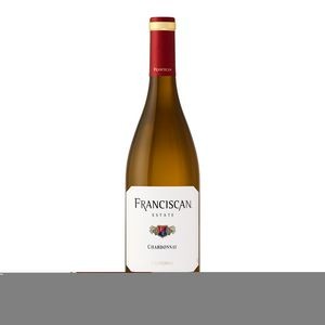 Etched Franciscan Napa Chardonnay White Wine w/Color Fill