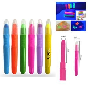 DIY Water Soluble Fluorescent Face Color Rotary Crayon