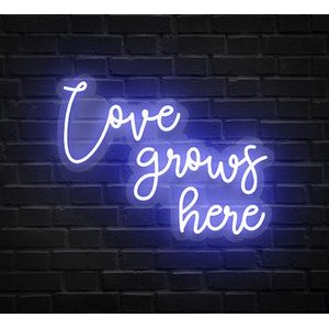 Love Grows Here Neon Sign (29" x 22")