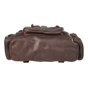 Leather Top Handle Pocket Backpack