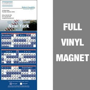 New York (National) Pro Baseball Schedule Vinyl Magnet (3 1/2"x8 1/2")