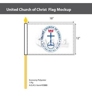United Church of Christ Stick Flags 12x18 inch