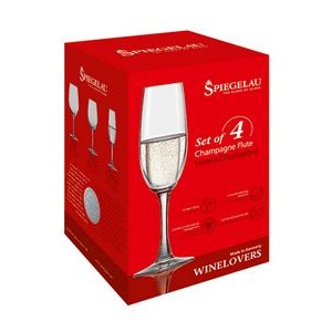 Spiegelau Wine Lovers Champagne Glasses Set of 4 w/ Gift Box