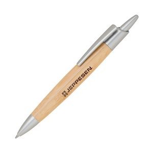 Bamboo-I Satin Chrome Ballpoint Pen
