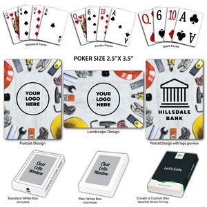 Construction Theme Poker Size Playing Cards