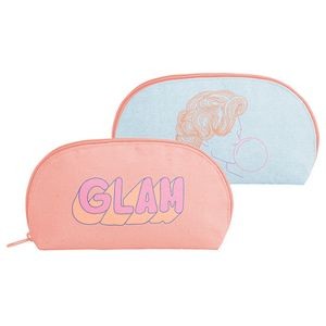 Continued Glam Clam Pouch (Colored Canvas & Denim)
