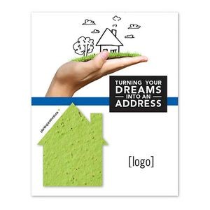 Real Estate Seed Paper Shape Postcard - Design A