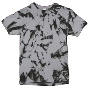 Black/Silver Gray Nebula Graffiti Short Sleeve T-Shirt