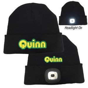 Beanie With Built-In LED Headlight