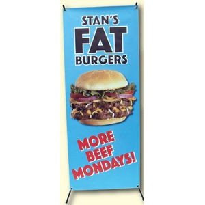 X Stand Replacement Banner (High Quantities) (2' x 5')